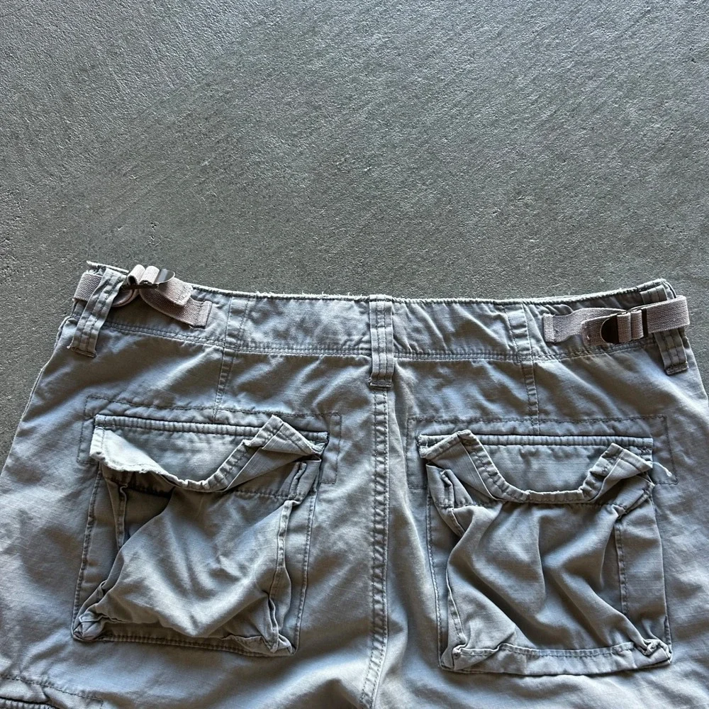 Vintage Polo Jeans Co Ralph Lauren Cargo Shorts Mens 31 Gray Military Gorpcore